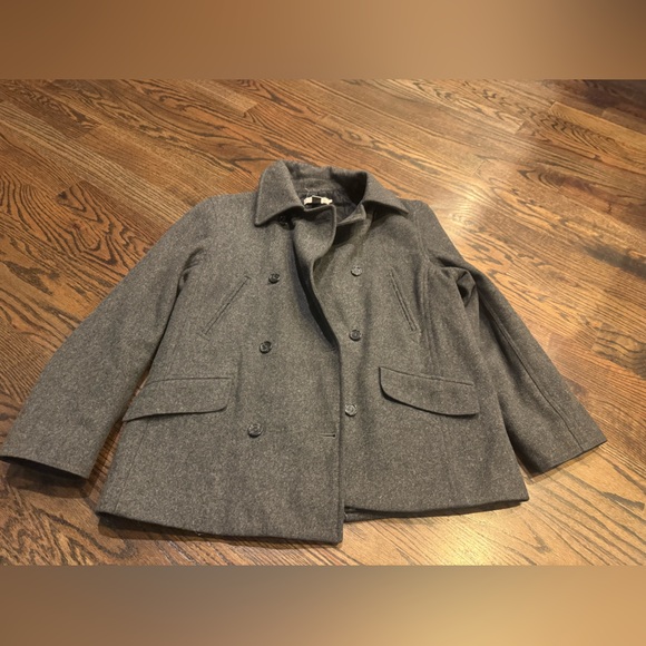 J. Crew Charcoal Wool Blend Coat - Picture 2 of 6